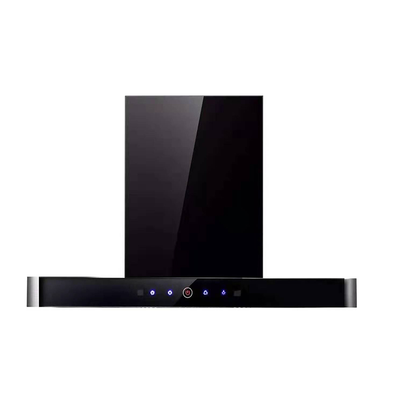 Protective T-Shape Range Hood Appliance with Digital Panel and Certification Stops Oil Residue Adhesion to Walls