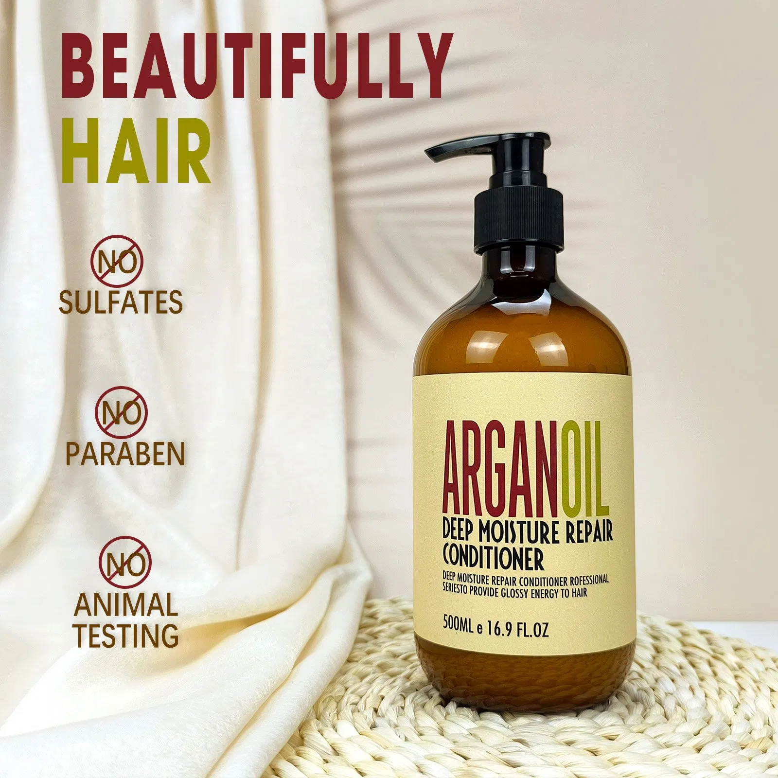 Beauty Cosmetics Hair Care Argan Oil Conditioner Repair Dryness Moisturize Hair Conditioner