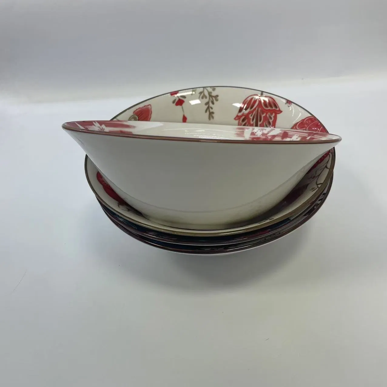 7"Salad Bowl Pad Printing Decal 2 Porcelainware Ceramics Tableware
