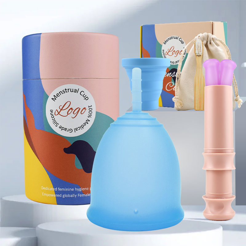 OEM/ODM New Design Reusable Medical Silicone Menstrual Cups with Pouch Combination for Women Customized Copa Cup