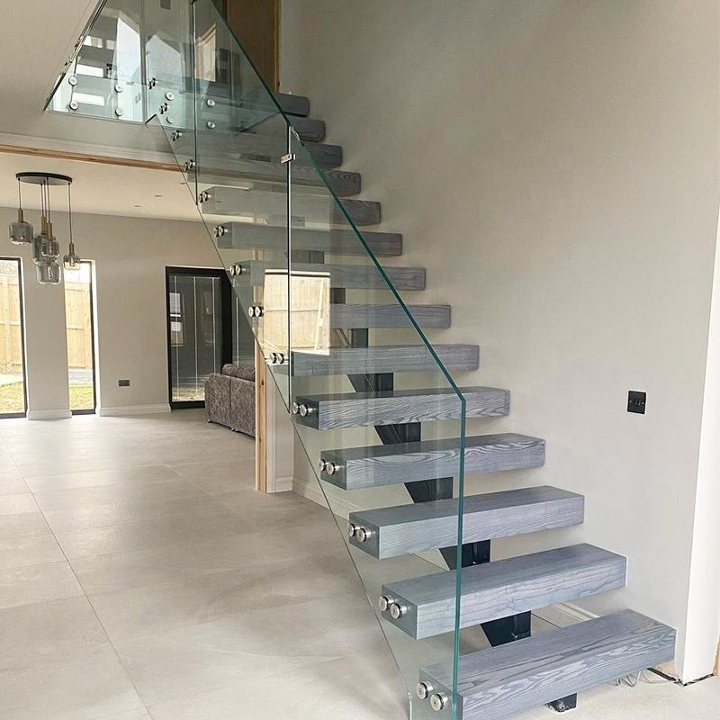 Cbmmart Customized Mono Stringer Straight Floating Design Staircase