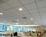 Fiberglass Acoustic Ceiling White Color Sound Absorption Ceiling