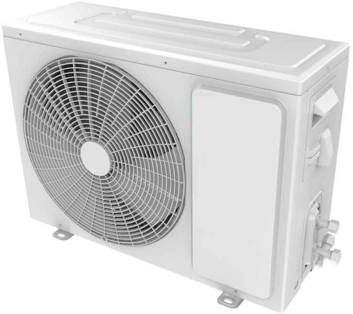 Mini Split Inverter Cooling Heating Air Conditioner - White Gold