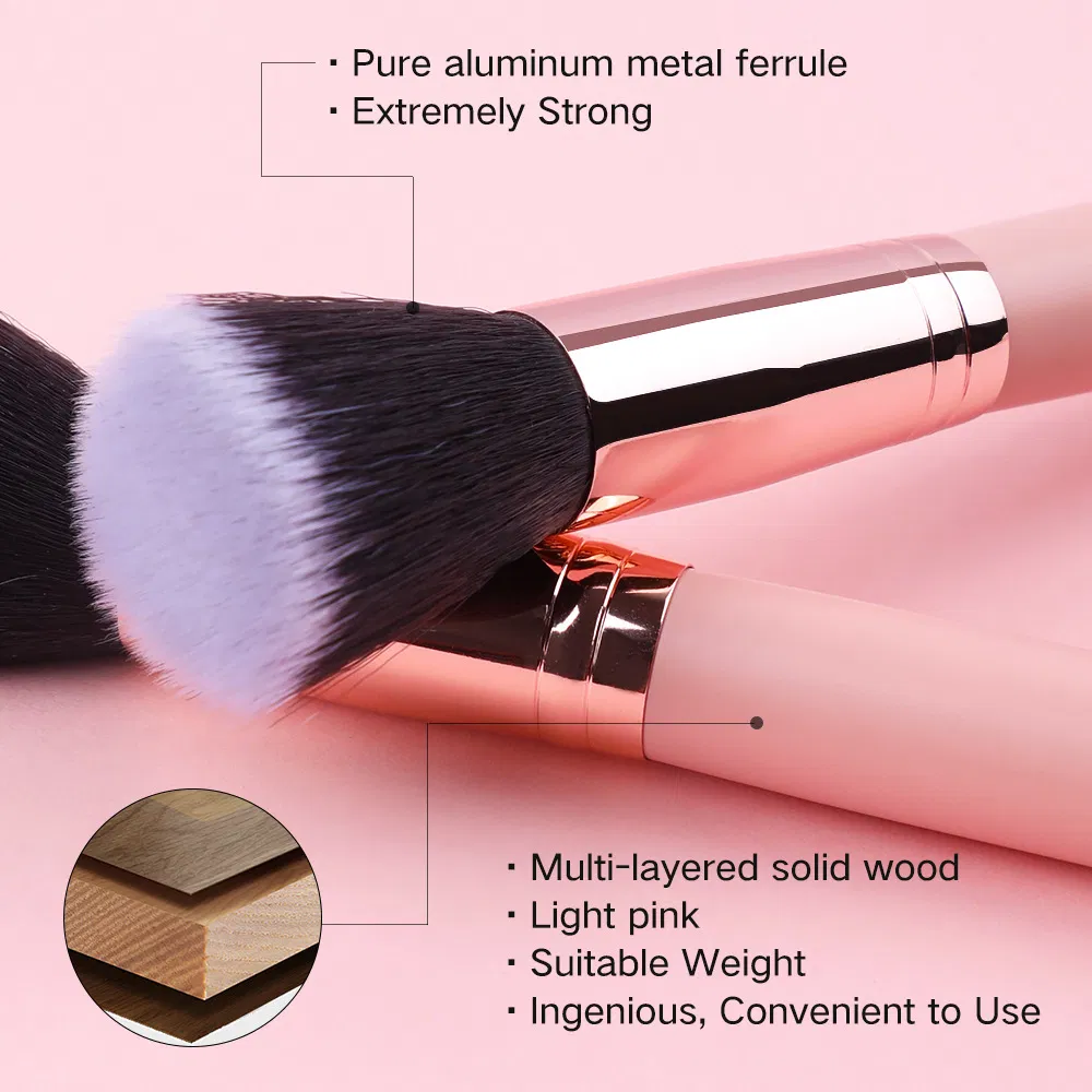 Durable Lightweight Ergonomic 3cm Bristle Length Professional Travel Makeup Brush