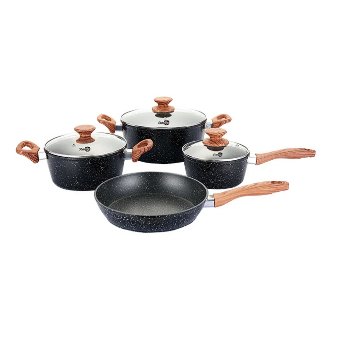 Factory Direct 36cm Carbon Steel Pfoa Free Preseasoned Wok Chinese Wok 1.3mm Thick with Wooden Handle