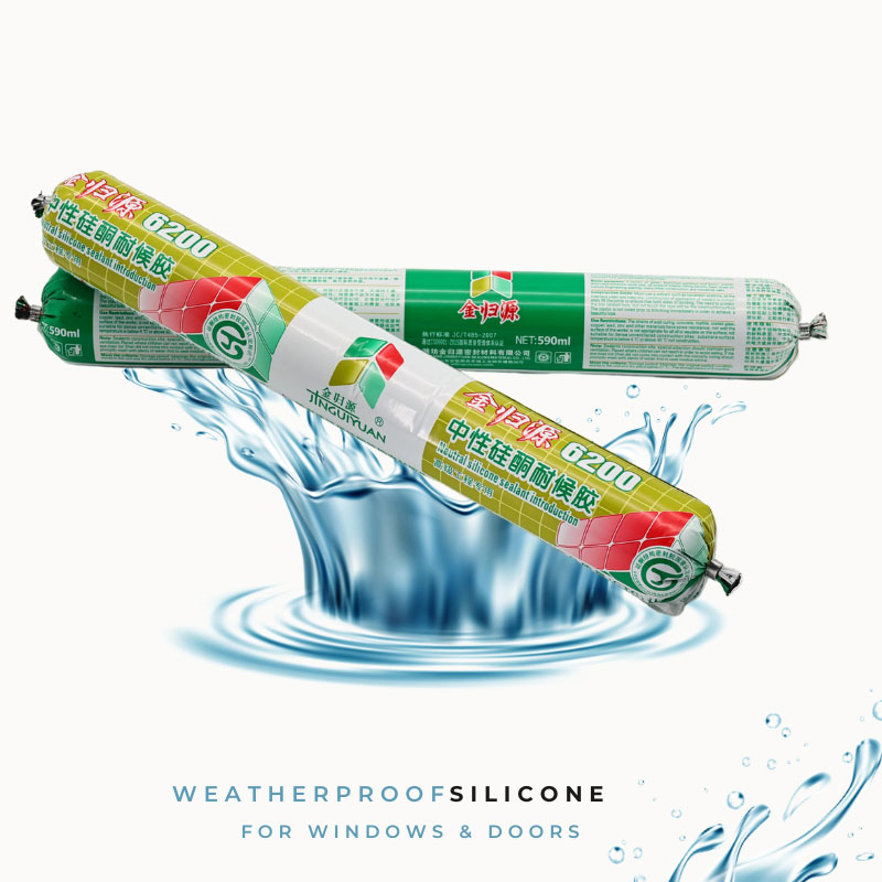 External Window Door Frames Caulking Plastic Tube Weatherproof Building Adhesive