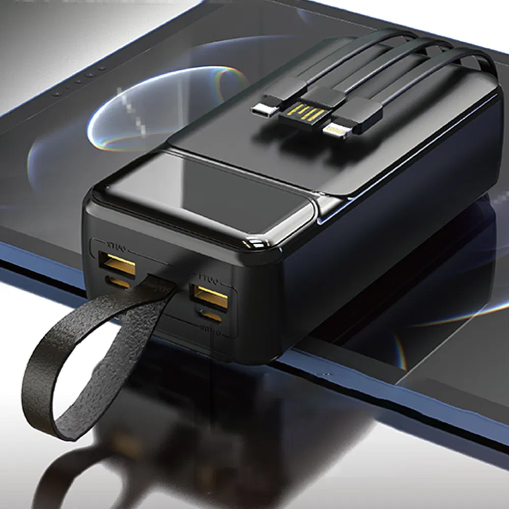 Aspor A319 Hot-Sell Power Bank 50000mAh Capacity with LED Light Mobile USB Charger Promotion in 2024 Power Bank Chinese Original Factory High-Quality