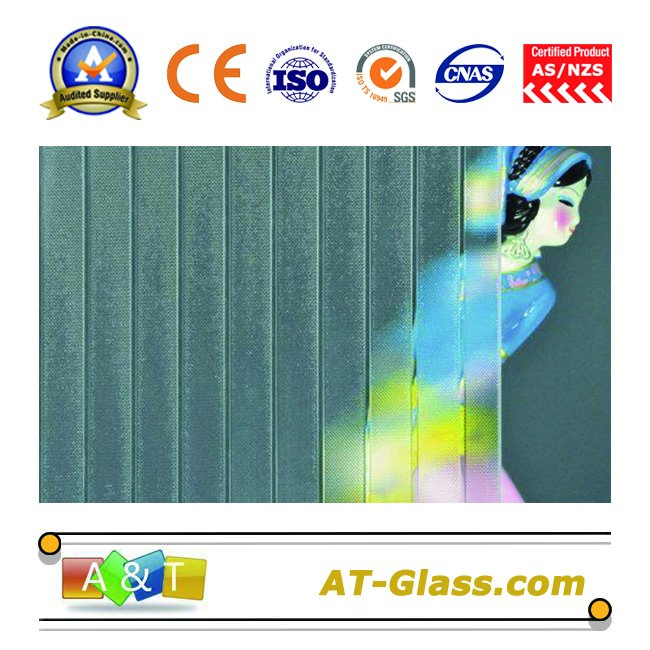 4 5 6mm Clear Masterlite Patterned Glass Used for Window, Furniture, etc