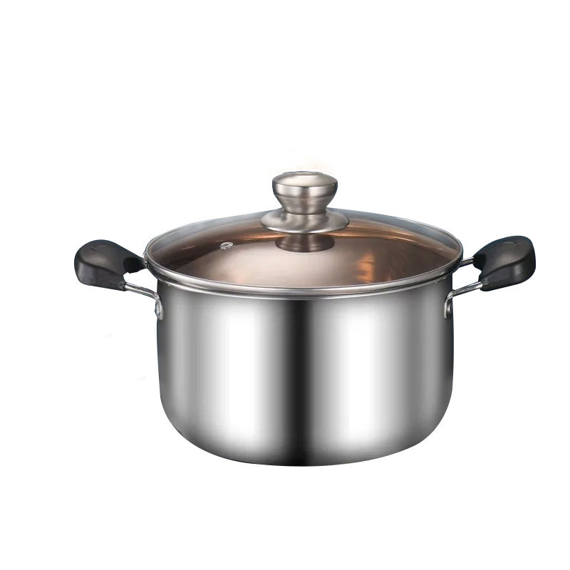 Stainless Steel Soup Pot, Thickened Double Handles