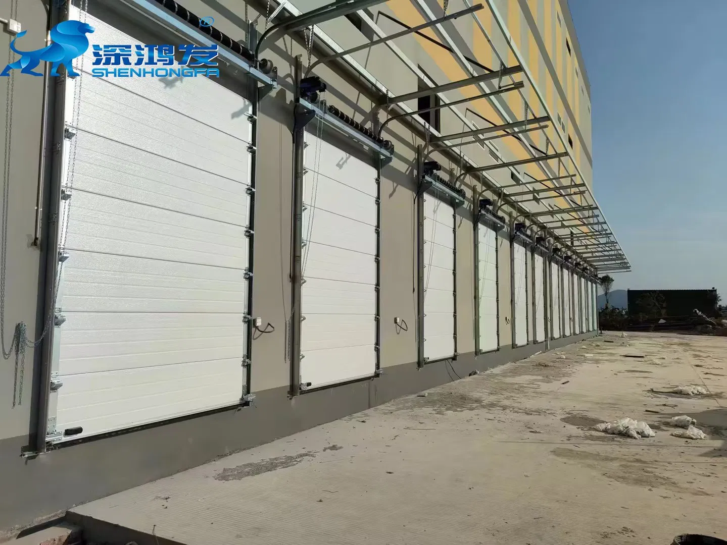 Automatic Industrial Sectional Aluminum Overhead Lifting Door