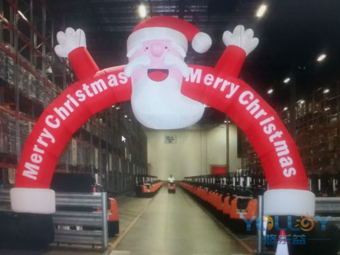 New Christmas Decoration Inflatable Santa Claus Archway