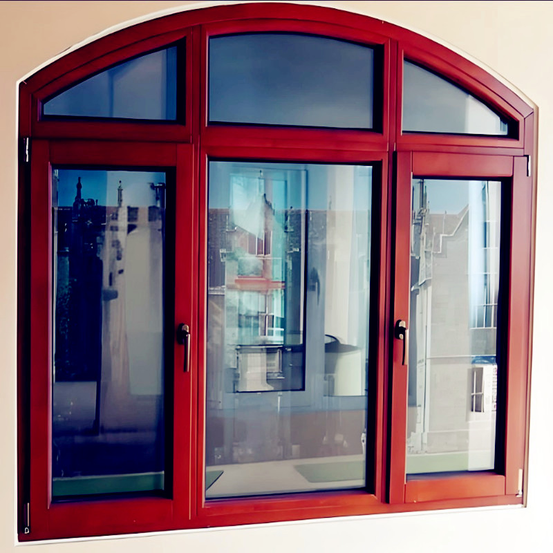Premium Arched Triple Glazed Aluminum and Wood Windows