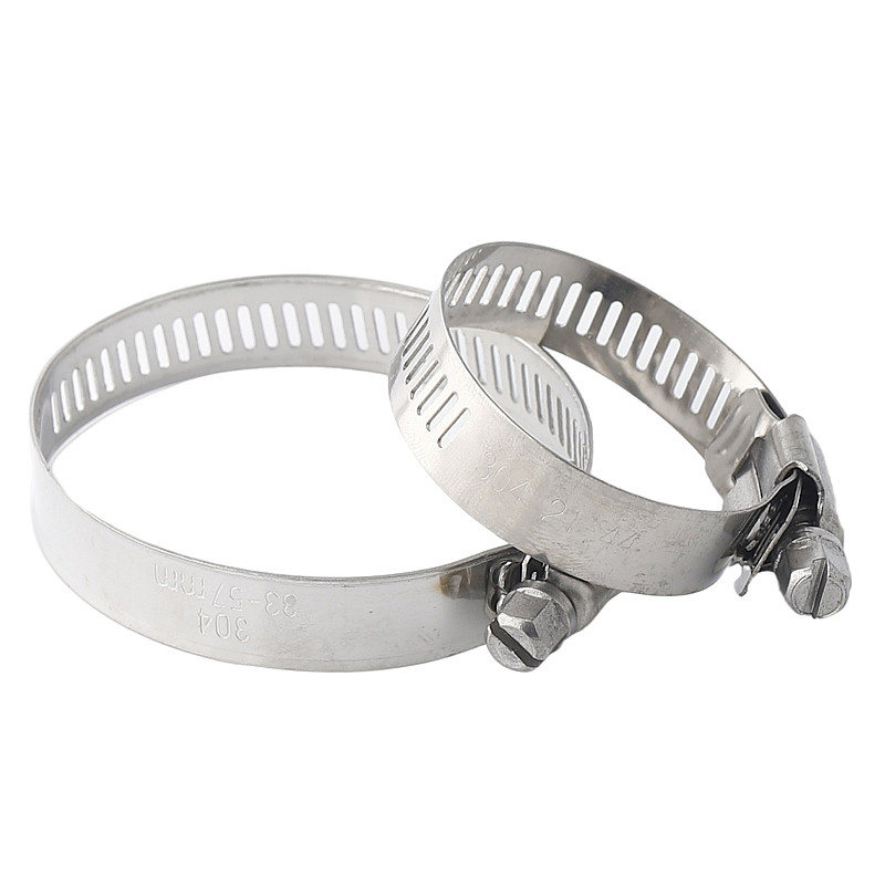12mm Width Ss 304 Stainless Steel American Hose Clip Screw Drive Worm Gear Hose Clamp for 1/4 to 12 Inch Automotive Pipe Tubing