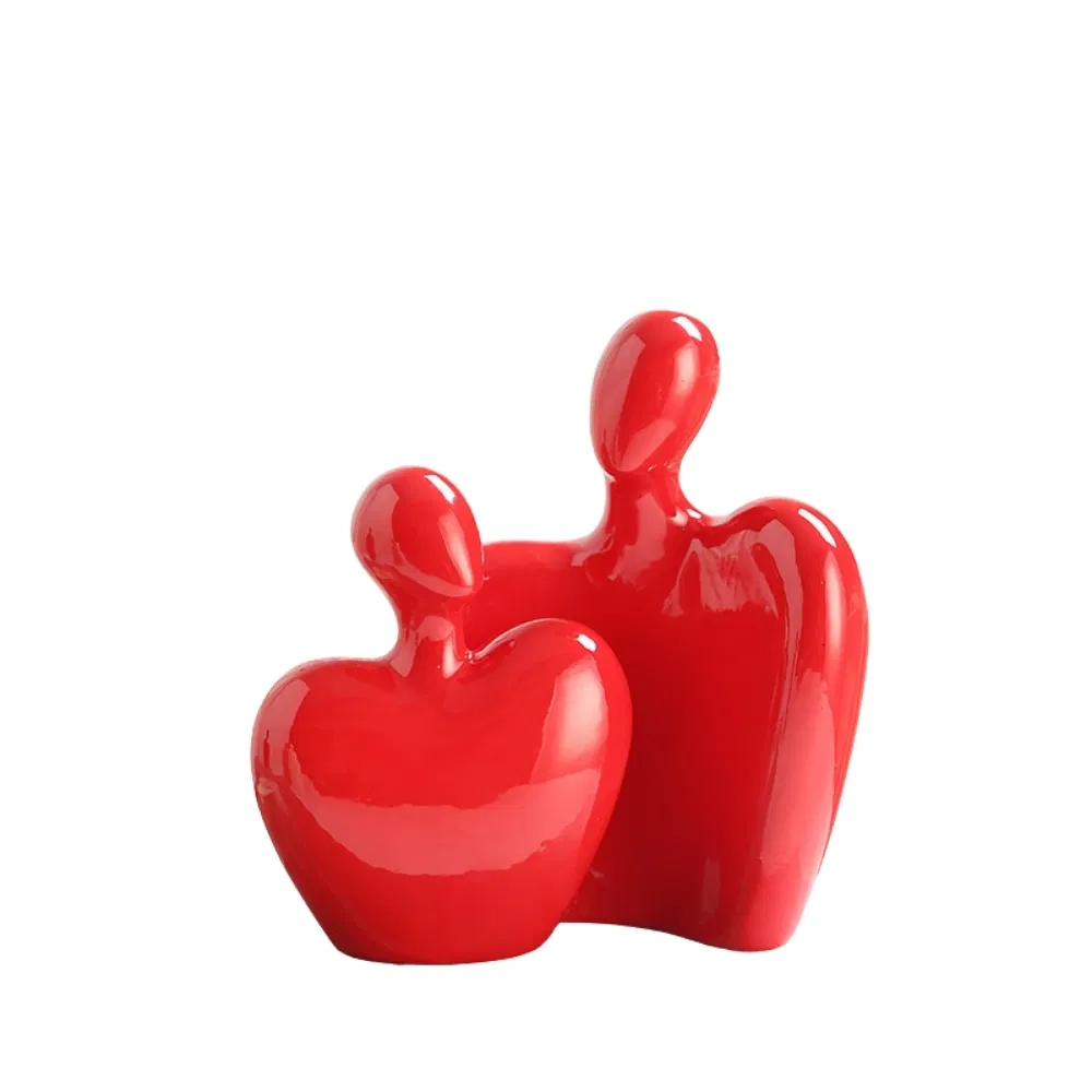 Couple Statue Hug Sculpture Art Ornament Wbb29922