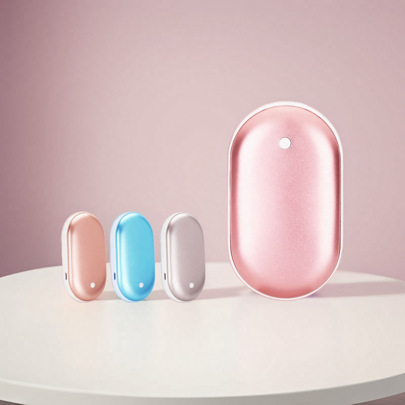 Cross-Border Wholesale Outdoor Mini Portable Double-Sided Heating Rechargeable Hand Warmer