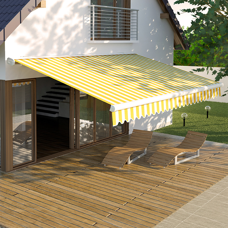 Stylish Shade Sails and Cassette Awning for Outdoor Balcony and Restaurant