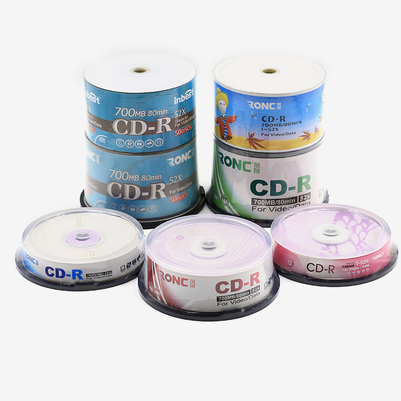 Чистые CD-R диски 700MB 52x, оптом