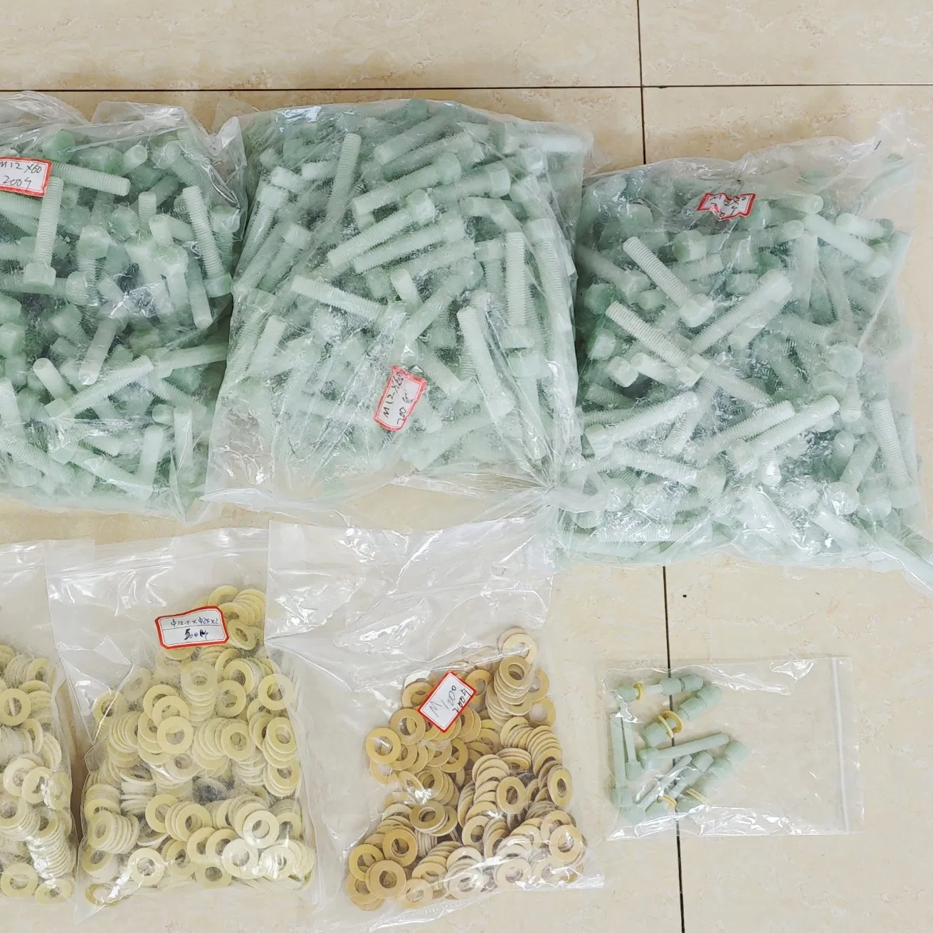 Threaded Rod FRP Fiberglass Bolt Glass Fiber Bolt Epoxy Fastener