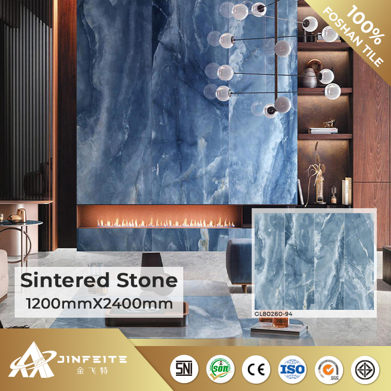 Beige Jade Marble Design Sintered Stone 80*260cm Warm Colour Wholesale Price Foshan Factory