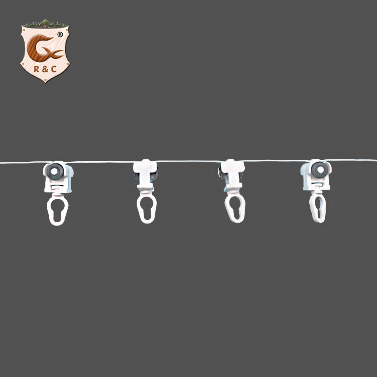 Manufacture Easy Installation Ripple Fold Curtain Track Accessories S Fold Runners