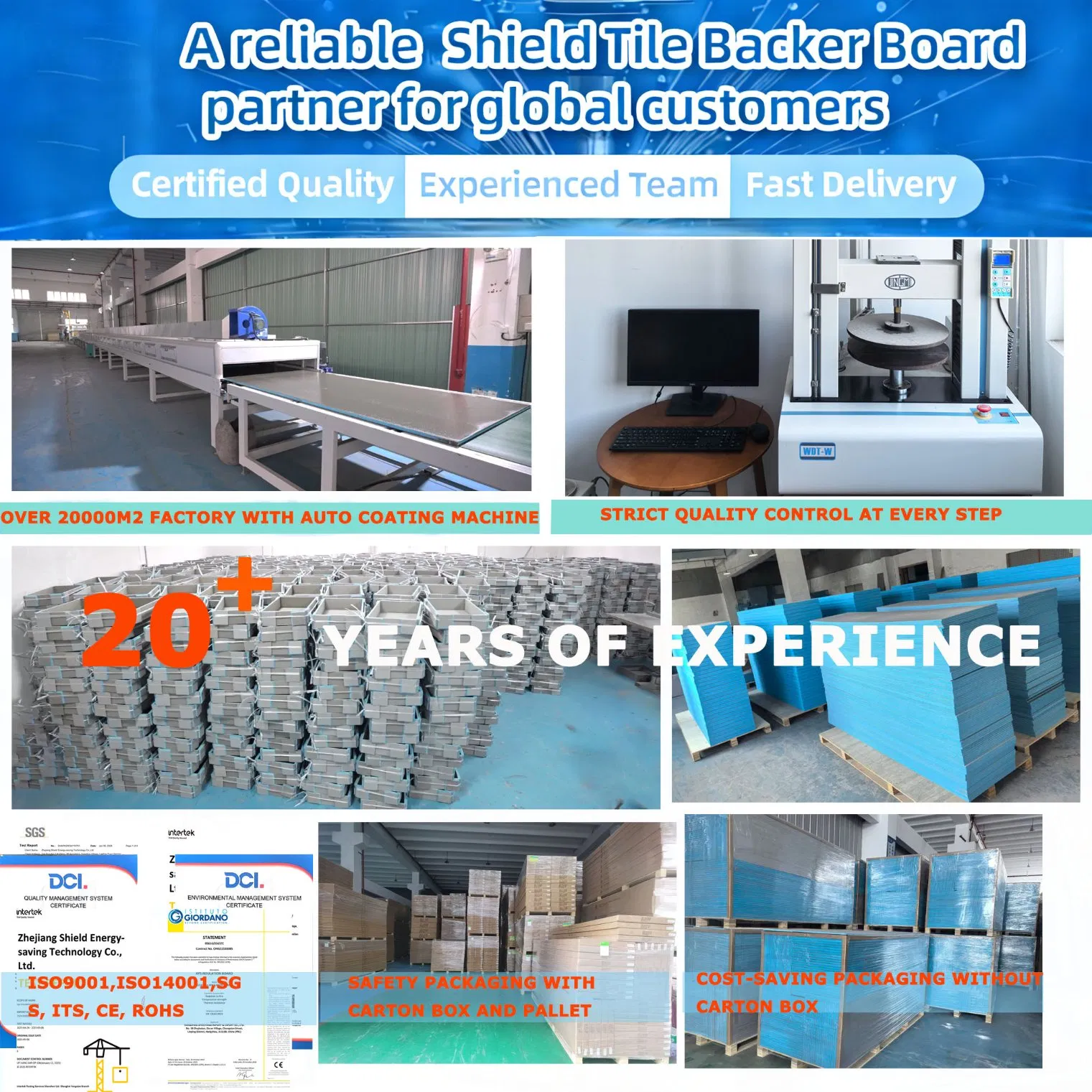 Waterproof Board for Insulation XPS Shower Tray Applications