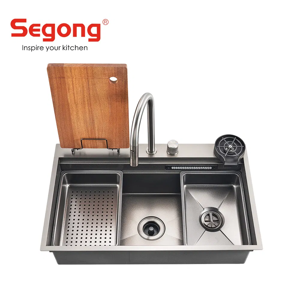 Professional Manufacture SS304 Stainless Steel Handmade Kitchen Sink