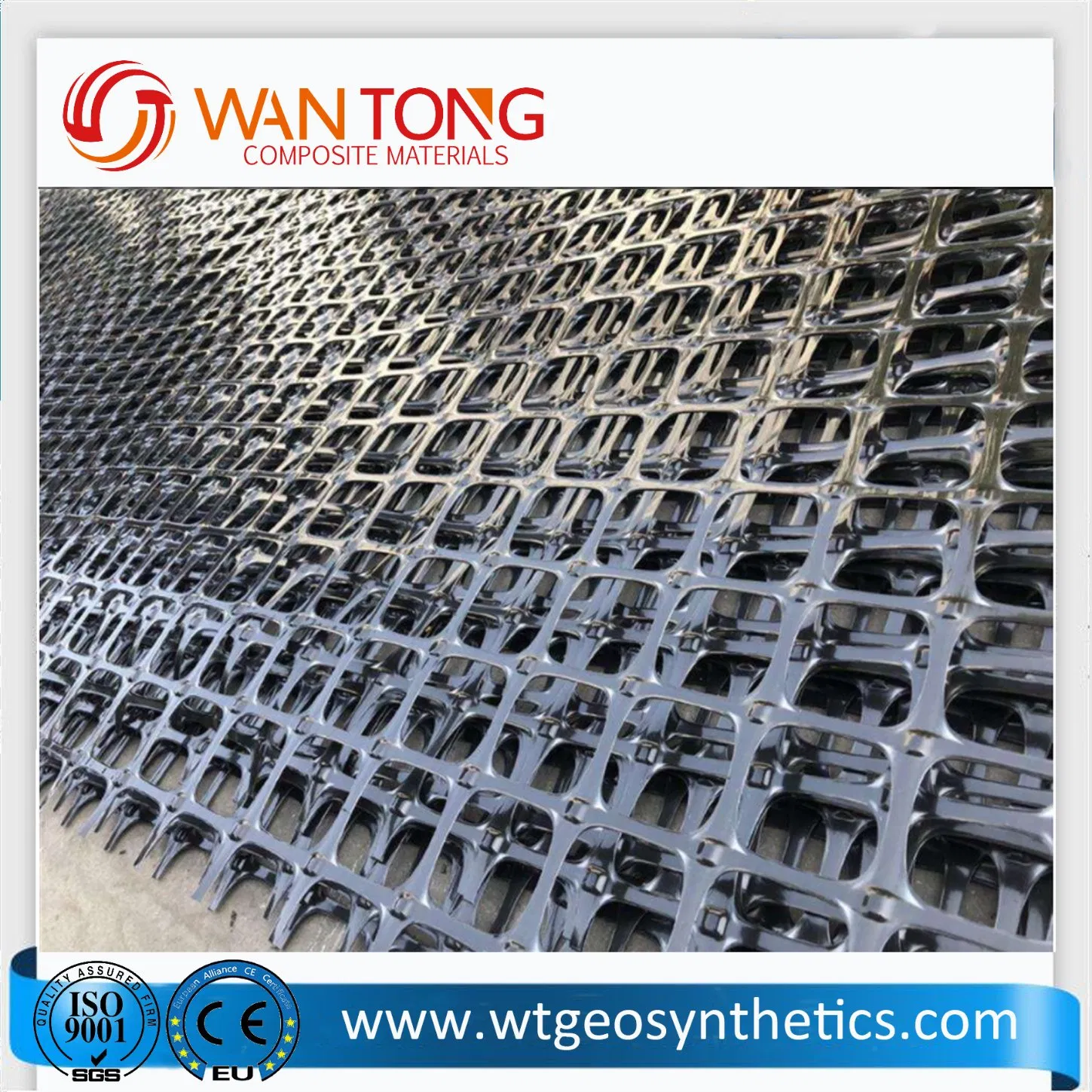 High Quality PP Biaxial Plastic Geogrid