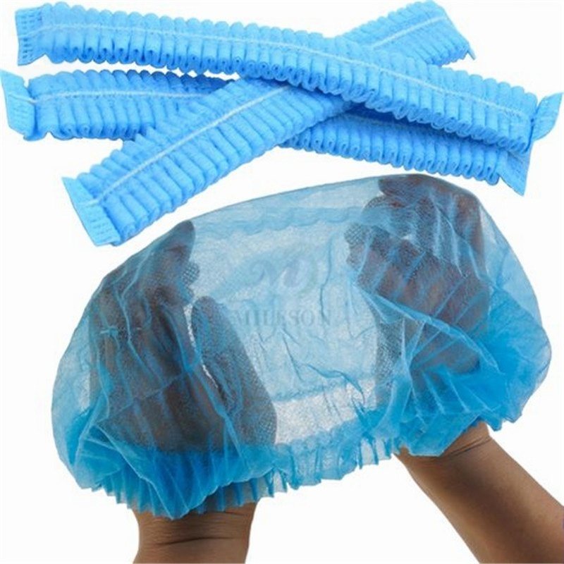 18" 21" 24" Hair Net Non Woven Disposable Clip Cap Round Cap Bouffant Cap Nurse Cap