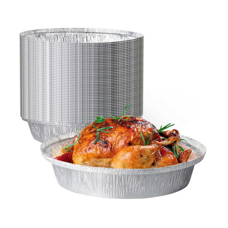 Factory Price Round 7 8 9 Inch Food Baking Foil Pan Tray
