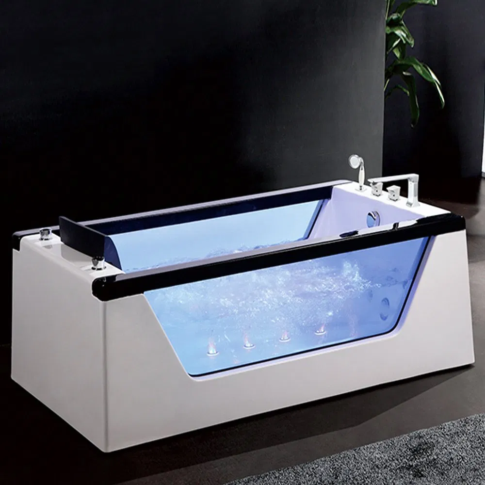 Угловая массажная ванна с гидромассажем