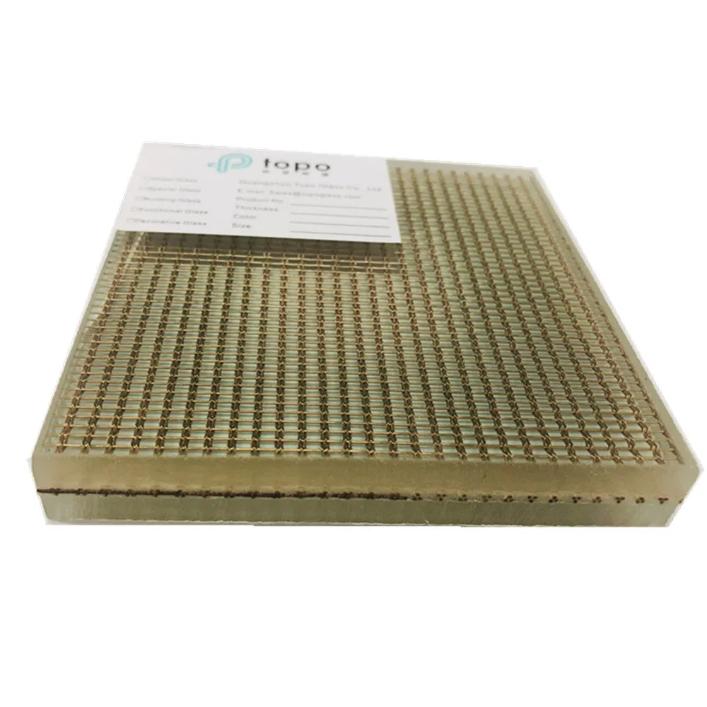 Customized Top Quality Laminated Metal Wire Glass (PLW-TP)