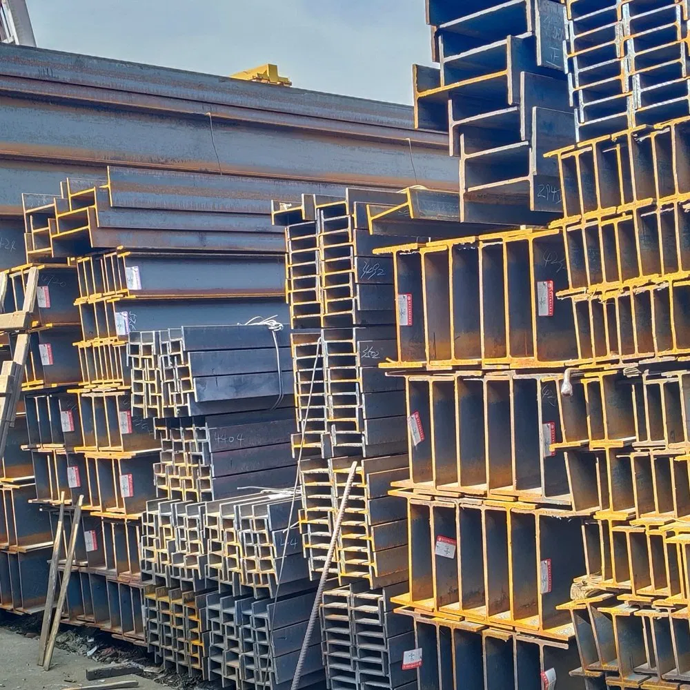 Q235B H Beam for Commercial Building Mezzanine Floor Skywalk Light Steel Structure Custom Length Cutting