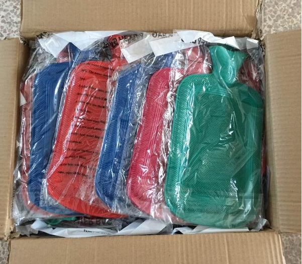 Most Cheapest Rubber Hot Water Bottle with Super Soft Plush Cover High Capacity Hot Water Bag