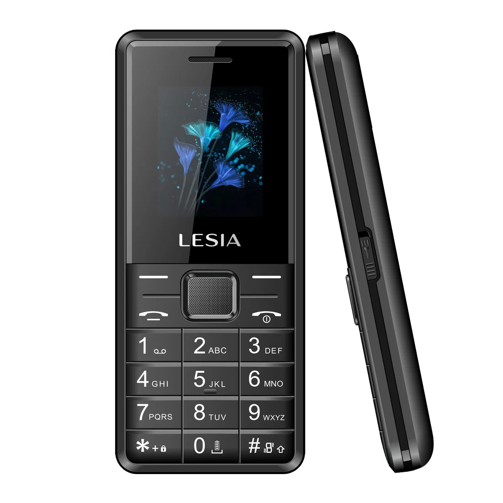Кнопочный телефон 2G Lesia179 с большой клавиатурой и фонариком