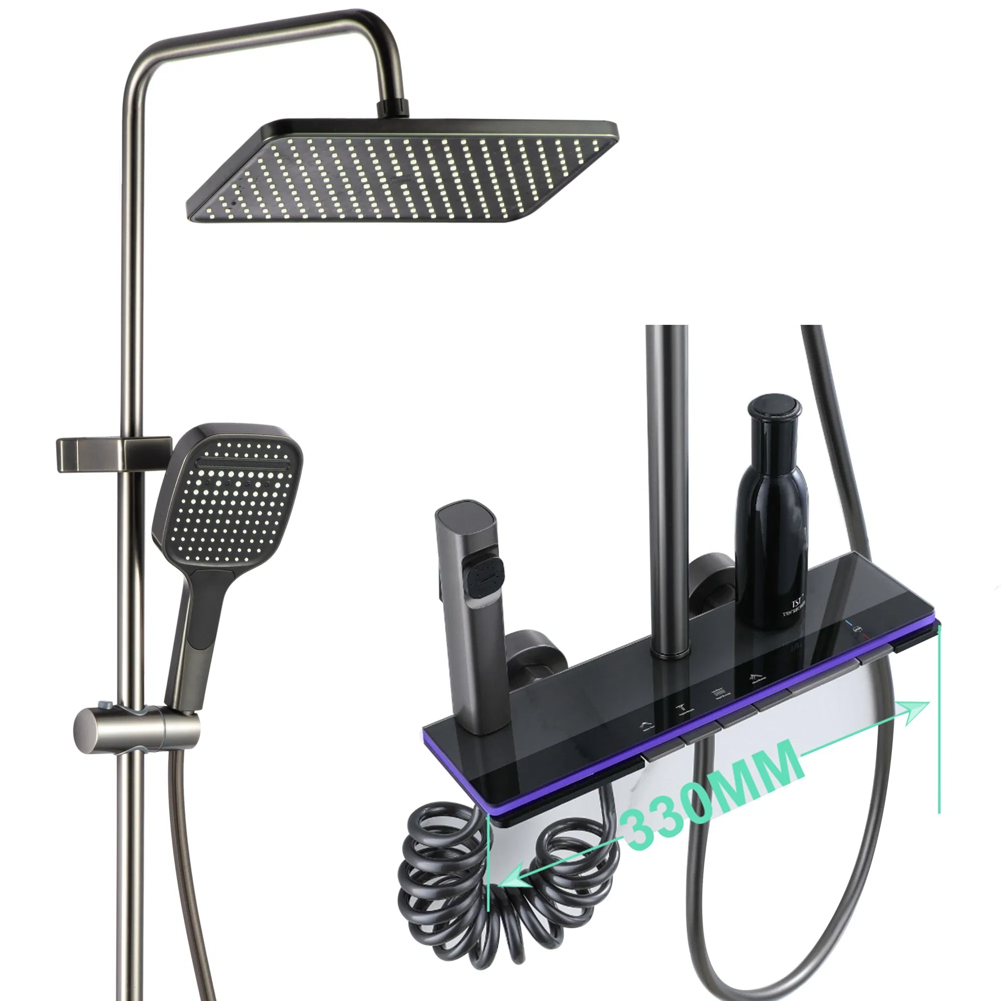 LED Digital Display Piano Shower Set Hot Selling Shower Column