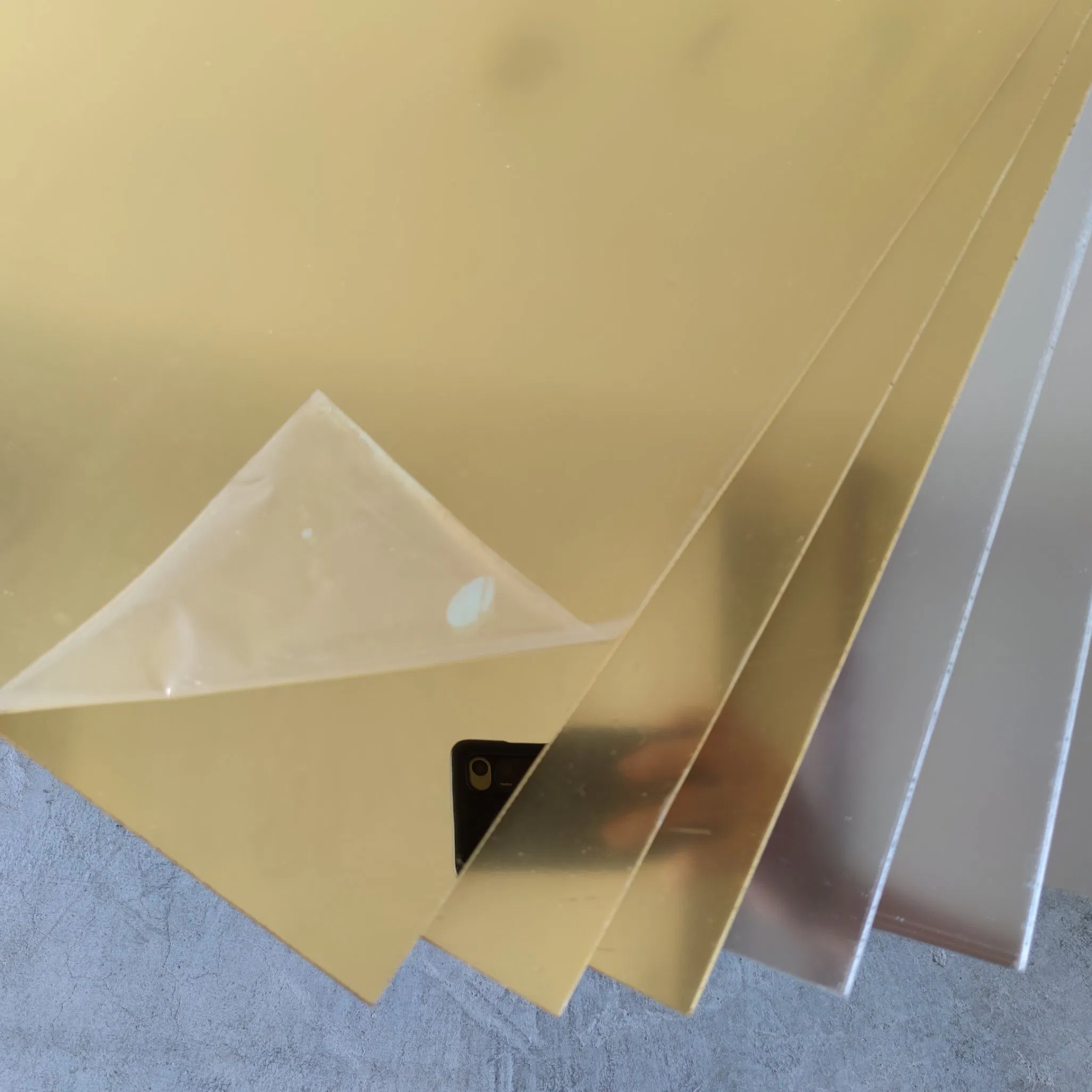 1mm Mirror Perspex Laminate Plate in Stock High Gloss Mirror PMMA Sheet Wholesale CNC Machining Parts Mirror Perspex Laminate Sheet