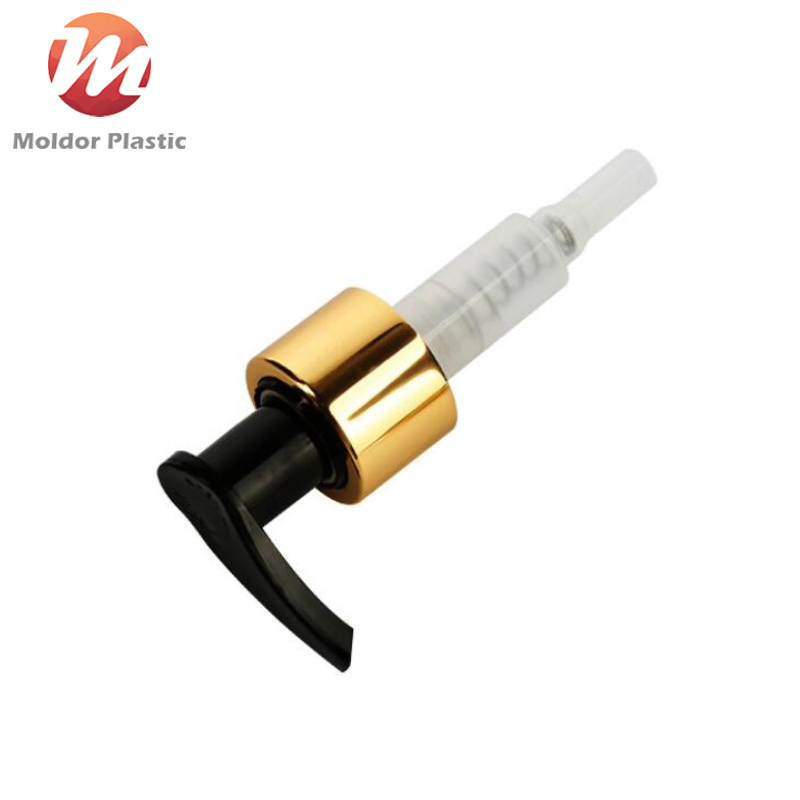 Custom Golden Silver Aluminum Collar Lotion Pumps