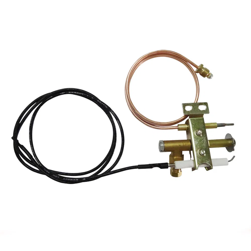 Gas Fryer Pilot Burner with Universal Compatibility and 900mm Piezo Wire