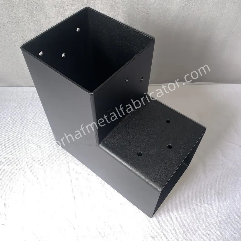 Black Powder-Coated Carbon Steel Pergola Bracket for 4X4 6X6 Kit