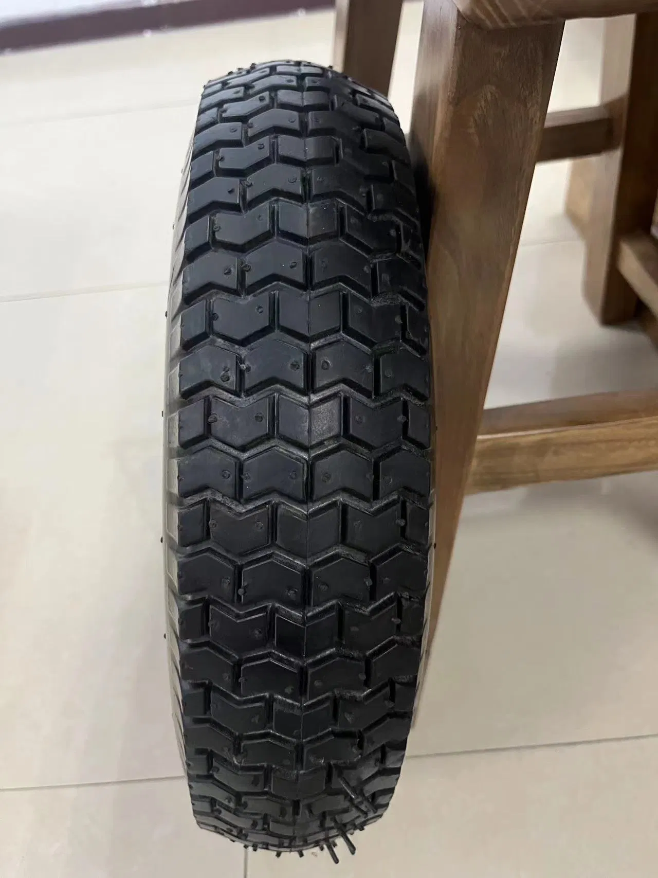 Skystar Heavy Duty 480-8 Polyurethane Foaming Flat Free PU Foam pneumatic Trolley Wheelbarrow Wheels