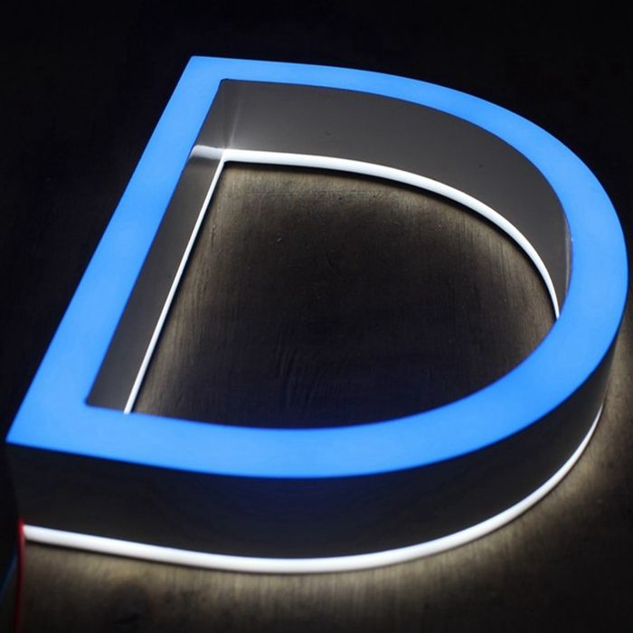 3D Acrylic LED Letters Sign Advertising Signs Customized Shop