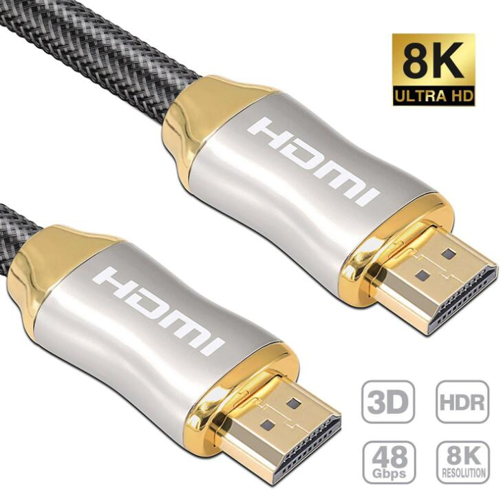 Nylon Mesh High Speed HDMI 3D 7840p 8K HDMI Cable V2.1