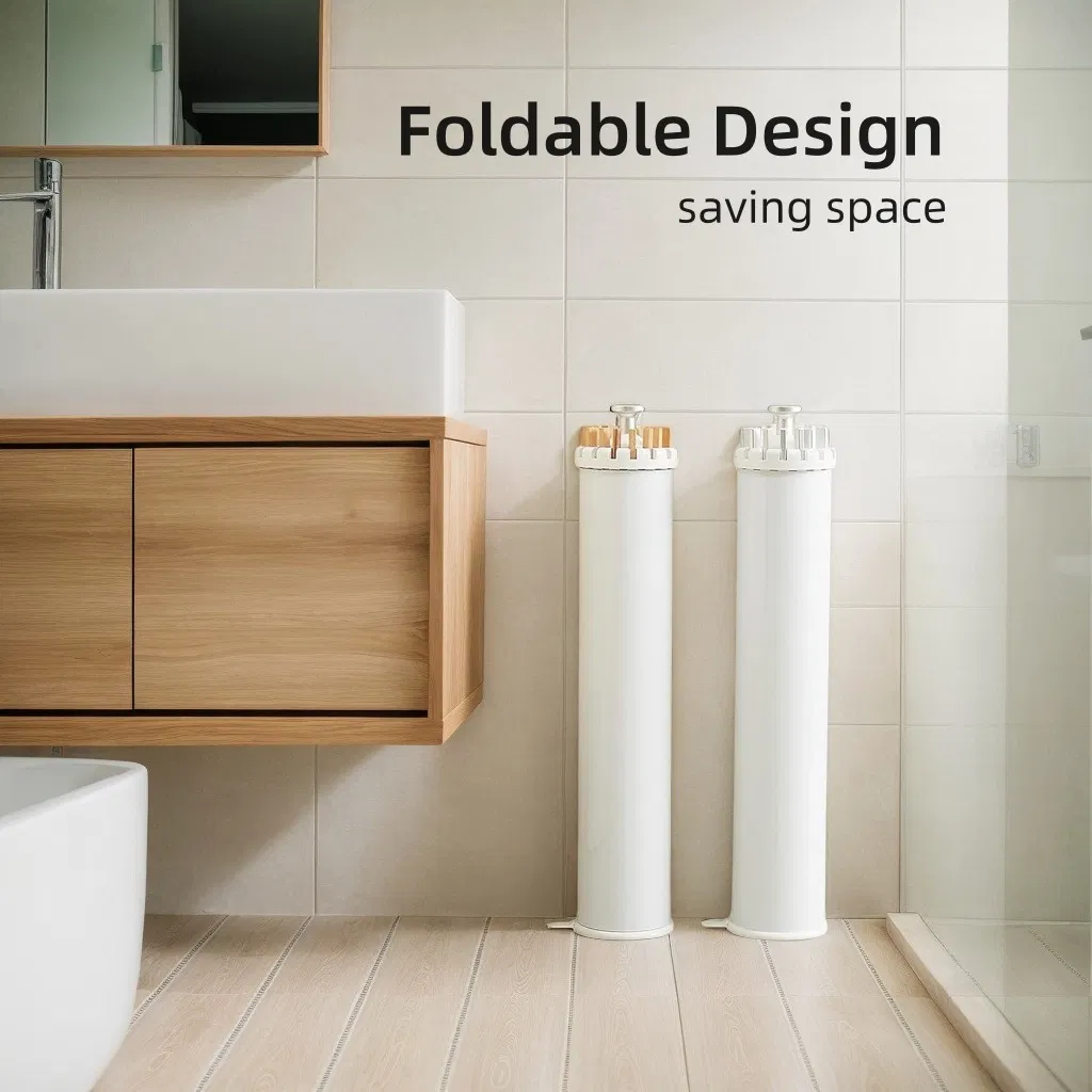 16-Pole Foldable Modern Octopus-Style Wooden Drying Rack for Balcony and Indoor Use