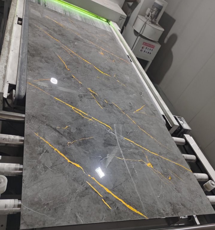 1220*2800/2900/3000mm High Glossy UV PVC Marble 3D Wall Sheet for Interior Decoration