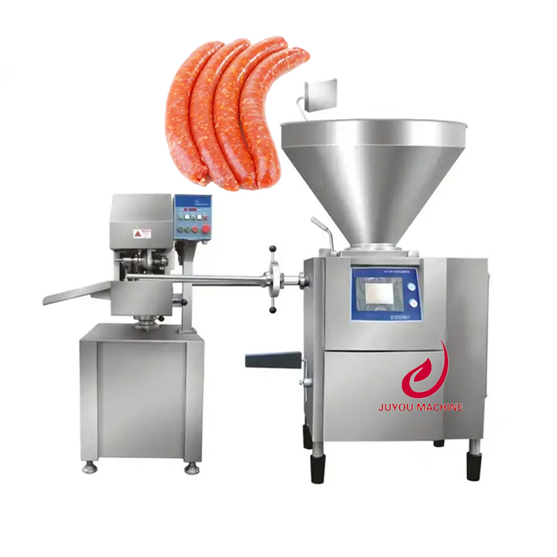 Electric High Capacity Vacuum Sausage Stuffer Linker Sausage Tying Machine Meat Quantitative Filling Machine