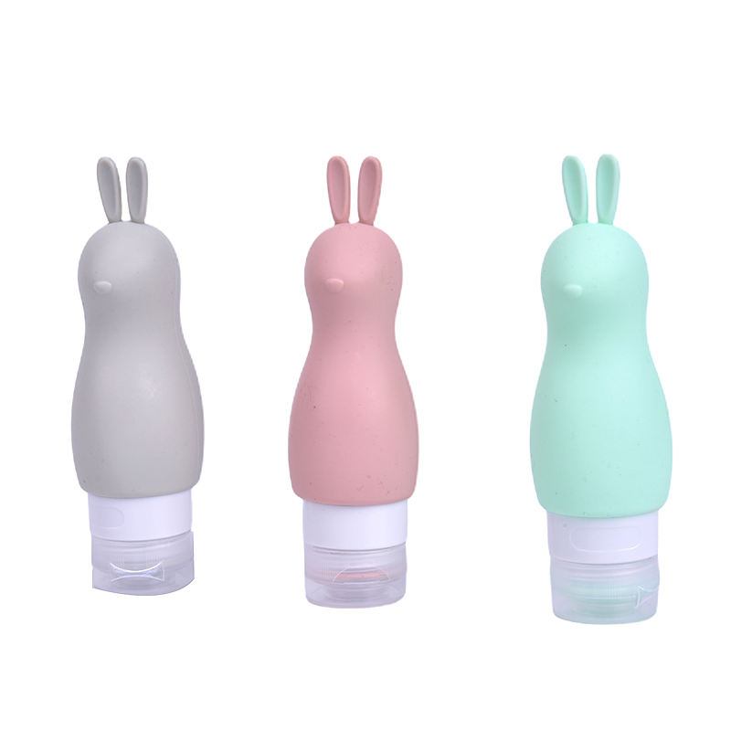 Portable Cute Refillable Travel Silicone Empty Bottles Lotion Sub-Bottling Tube