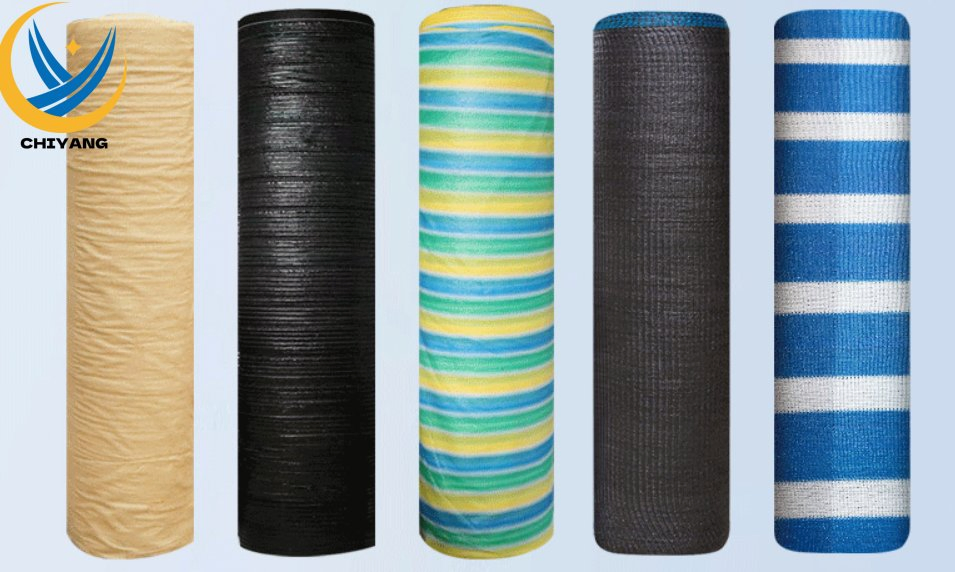 Затеняющая сетка HDPE 95% зелено-черная для сада и стройки