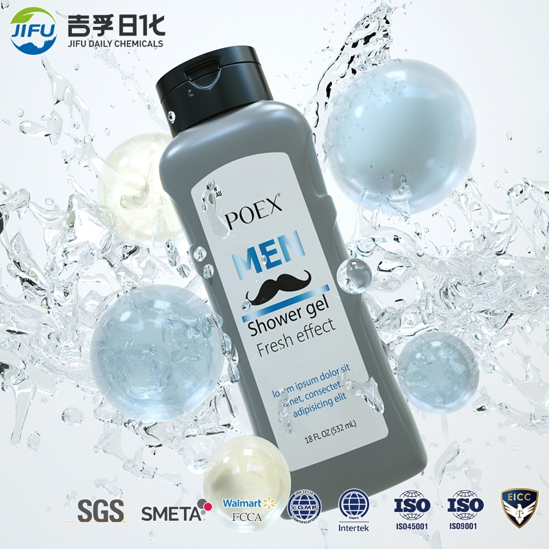 Private Label Supplier Private Label Men Shower Gel Natural Organic Deep Cleaning Custom Luxury Bath Shampoo Body Wash for Men