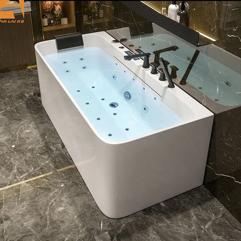 Modern Acrylic Standalone Hydromassage Bathtub Whirlpool for Relaxation (M-B-1003)