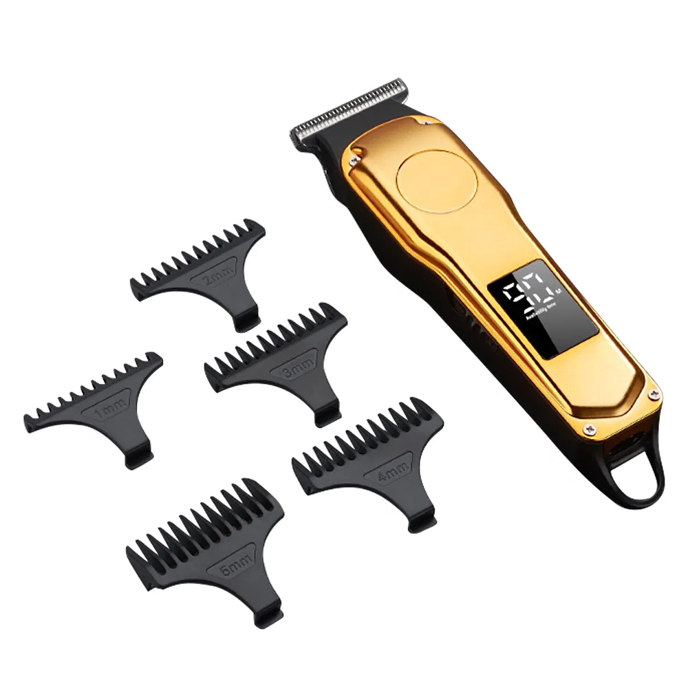 Professional Hair Trimmer Clippers for Men Hair Cutting Professional Cordless Zero Gapped T-Blade Trimmers